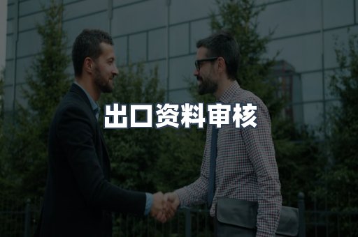 出口资料审核